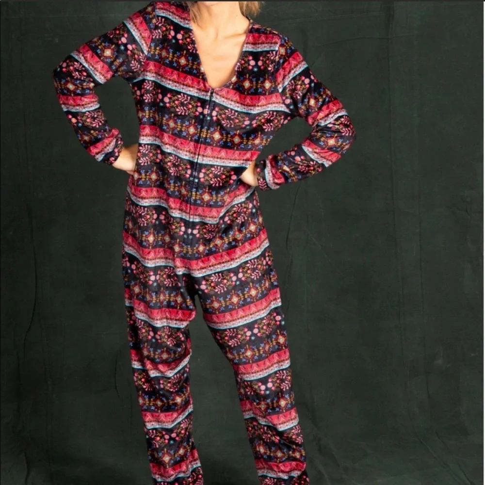 Natural Life Fleece Onesie Loungewear - Picture 3 of 4